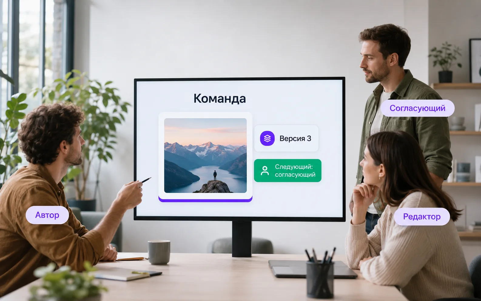 Командный сценарий Text-Flow с подключёнными ботами
